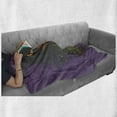 thumbnail image 5 of Night Soft Flannel Fleece Blanket, Woman in Witch Hat Along Wild Plants Herbs Cat Magic of Mother Nature, Cozy Plush for Indoor and Outdoor Use, 60" x 80", Dark Blue Grey and Violet, by Ambesonne, 5 of 5