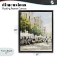 thumbnail image 4 of Stupell Industries Victorian Street Cafe on Boulevard Black Floating Frame Canvas Art, 17 x 21, by Anthony Orme, 4 of 8