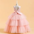 thumbnail image 3 of Girls Dresses Flower Girl Dresses for Wedding Sleeveless Tulle Dress Party Dresses for Girls Pink Dress for Girls Toddler Ball Gowns Birthday Dress Toddler 6-7 Years, 3 of 3