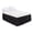 Black, variant on Partheme 39X75in Wrap Around Bed Skirts for Queen Beds, Adjustable Elastic Dust Ruffles Easy Fit Wrinkle & Fade Resistant Silky Luxurious Fabric Machine Washable , Navy