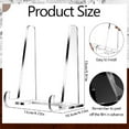 thumbnail image 5 of Acrylics Easel Display Stand 5.9Inch Clear Photo Display Stand Plate Stand for Plates Frame Book Photos Artwork Poster, 5 of 9