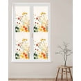 thumbnail image 2 of Window Privacy Film Beige Floral Spring Stained Glass Window Film Decorative Sun Block Window Cover Vintage Farmhouse Flowers Window Clings Static Adhesive Sticker for Bathroom 23.6"x78.7", 2 of 7