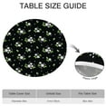 thumbnail image 6 of Round Fitted Tablecloth with Elastic Edges Fits 36"-44" Round Tables Pioneer Colorful Floral Waterproof Table Cover Washable Indoor and Outdoor for Party Kitchen Dinner Banquet Patio Picnic, 6 of 7