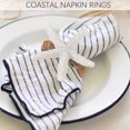 thumbnail image 2 of Coastal Star Fish Napkin Rings Set of 6, White Sea Star Napkin Ring Holder for Beach House, Dining Room Table, Party, Banquet, Birthday, Holiday, Coastal Beach Table Décor, 2 of 5