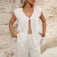 thumbnail image 3 of Usted Es Más Que una Camisa de Puntuación de Prueba Sexy de Manga Corta Lentejuelas Suelta V-Cuello Blusa, Camisa Casual de Poliéster para las Mujeres, Lavado de Manos de la Moda Superior, 3 of 7