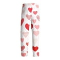 thumbnail image 5 of Hearthz Valentines Pajama Pants Men Men Sleep Pants Heart Graphic Drawstring Wide Leg Lounge Pants Men with Pocket, 5 of 6