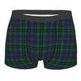 thumbnail image 4 of Popular Geometric Scottish Tartan Underwear Male Sexy Print Gingham Plaid Boxer Briefs Shorts Panties Breathbale Underpants, 4 of 7