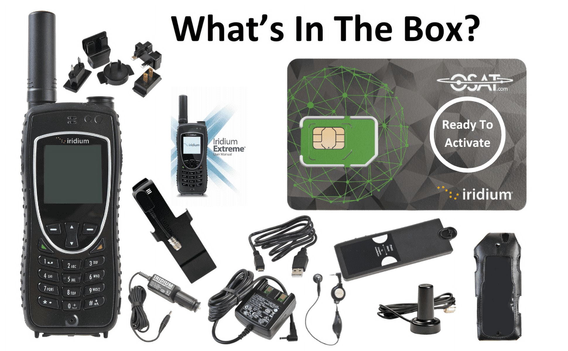 Iridium 9575 Extreme Satellite Phone | 100 Minutes | 60-Day Validity | Global Coverage | Voice & SMS | Rugged Design | Waterproof | Long Battery Life | Emergency SOS