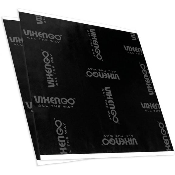 Vixen Go Sound Deadener for Cars 80 mil, 1.3 sqft - Butyl Rubber Auto Insulation & Dampening Mat, Audio & Noise Deadening Material Speaker Kit for Automotive Doors and Rear Deck (2 Sheet Pack)