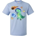 thumbnail image 3 of Inktastic Tyrannosaurus Rex Vs. Meteor Fun Space Dinosaur T-Shirt, 3 of 5