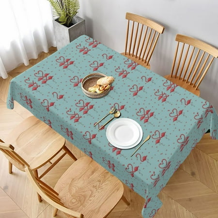 

Tablecloth Flamingos Pattern Table Cloth For Rectangle Tables Waterproof Resistant Picnic Table Covers For Kitchen Dining/Party(60x90in)