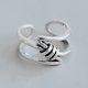 thumbnail image 1 of 2 piezas Cruz geométrica anillos Vintage joyería de mujer personalidad Simple doble capa triángulo anudado anillo abierto ShuxiuWang 8390613689641, 1 of 1