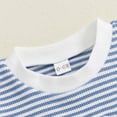 thumbnail image 5 of XZNPDUCQ Toddler Baby Girl 2PCS Short Sleeve Tops Elastic Waist Shorts Outfits Set Playwear Beach Outfits 0-6 Months,Blue, 5 of 9