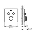 thumbnail image 7 of Grohe 29164LS0 GrohTherm SmartControl Dual Function Thermostatic Trim with Control Module Chrome, 7 of 7