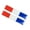 France, variant on German Flag Badge Sticker 2-Pack for Car and Truck, Reflective Decal, Removable without for Bumper Window Laptop