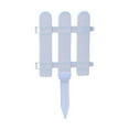 thumbnail image 2 of TOPRenddon Yard Fence Small Fence Mini Fence Fence Small Fence Garden Fence Home Fence, White Plastic Fence Garden Picket Fence Edgings Lawn Flowerbeds Plant Borders Decorative Garden Yard, 2 of 6