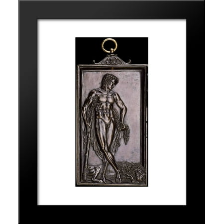 Hercules resting after the fight with the lion deNemee 20x24 Framed Art Print by Mantegna, (Hercules Best Fight Scene)