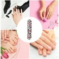 thumbnail image 6 of Unique Bargains 30 Pcs Mini Straight Sponge Nail Files Rose Red Black, 6 of 6