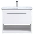 thumbnail image 5 of Elegant Decor 24 inch Single Bathroom Floating Vanity in White, 5 of 14