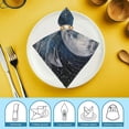 thumbnail image 6 of WERPE Stars Moon Mountain Cloth Napkins Polyester Reusable Machine Washable Fabric for Events Home Decor 6 PCS, 6 of 7