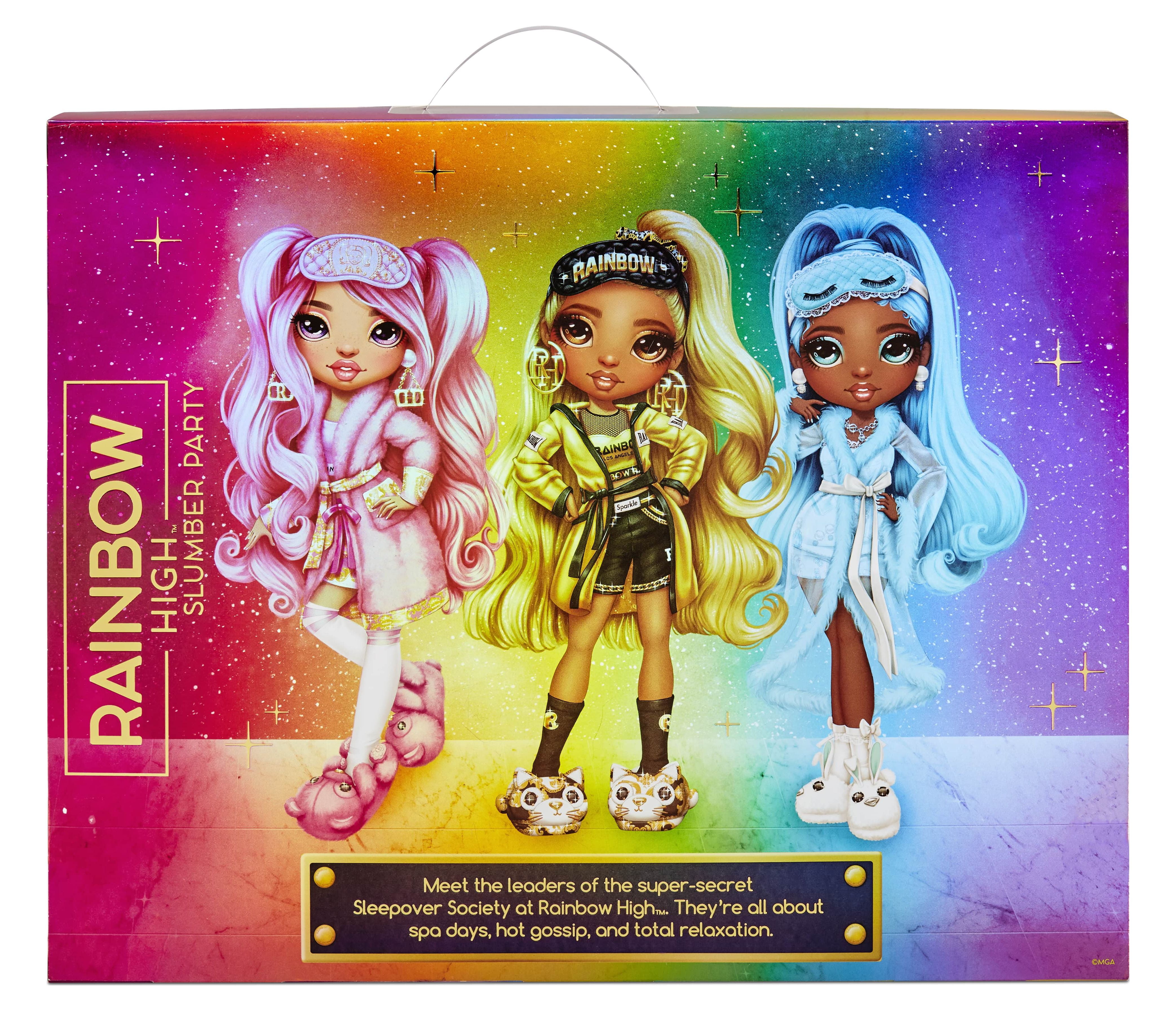 Rainbow High Slumber Party Robin Sterling – Light Blue Fashion Doll and Playset with 2 Outfits to Mix and Match, Sleeping Bag and Sleepover Doll Accessories