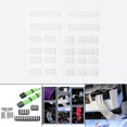 thumbnail image 1 of Peines de cable Macarena 24 piezas 8 pines 6 pines blanco, 1 of 8
