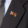 thumbnail image 2 of Christmas Holiday Dear Santa Reading Letters Metal Rectangle Lapel Hat Pin Tie Tack Pinback, 2 of 4