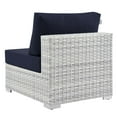 thumbnail image 6 of Lounge Chair, Rattan, Wicker, Light Grey Gray Blue Navy, Modern Contemporary Urban Design, Outdoor Patio Balcony Cafe Bistro Garden Furniture Hotel Hospitality, 6 of 8
