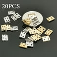thumbnail image 3 of 20Pcs Mini Hinges with Screws for Dollhouse Furniture Accessories, 3 of 8