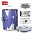 thumbnail image 4 of 12oz Coffee Tumblers Halloween Ghosts Bats Stars and Boo Stainless Steel Vacuum Insulated Travel Tumbler Coffee Cups Mug with Lid and Straw with Cleaning Brush for Cold & Hot Drinks, 4 of 5
