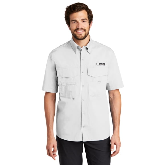 Eddie Bauer Camisa de pesca de manga corta (EB608) Blanco, XL eddie bauer 730295