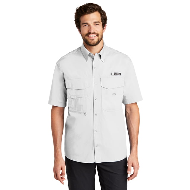 Eddie Bauer Camisa de pesca de manga corta (EB608) Blanco, XL eddie bauer 730295
