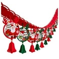 thumbnail image 2 of Christmas Garland for Tree 9.84FT Christmas Scene Layout Decoration Banners Holiday Themed Living Room Window Display Bunting 10ft Christmas Garland Scene Layout with Hooks, 2 of 7