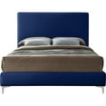 thumbnail image 6 of Meridian Furniture Geri Navy Velvet King Bed with Gold and Chrome Legs Included, 6 of 16