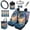 Hawaiian Turtle, variant on Qpednta 15Pcs Hawaiian Turtle Car Seat Covers Full Set Auto Accessories, Steering Wheel Cover, Seat Belt Covers, Trash Bin, Coasters, Vent Storage, Rear View Mirror Cover, Universal for SUV Sedan