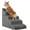 Gray, variant on Made4Pets Dog Stairs Ramp for Small Dogs, 3-Step Dog Steps for Bed Couch Sofa and Chair, Beige