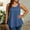 Blue, variant on Sevevn Women's Plus Size Denim Tank Tops Sleeveless Round Neck Tunic Blouses Casual Loose Fit Flowy Hem Summer Shirts Khaki 4XL