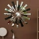 thumbnail image 2 of 1 Juego de pegatinas de espejo para pared, diseño creativo DIY, superficie lisa europea, efecto reflectante, cocina, hogar, oficina, pasillo, baño Inevent HA011908-00, 2 of 7