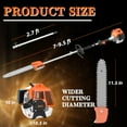 thumbnail image 7 of Datingday 48CC Gas Powered Pole Saws for Tree Trimming,2-Stroke Gas Pole Saws with 11.5in Cutting Bar,16 FT Extendable Pole Chainsaw Tree Trimmer, 7 of 7