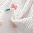 thumbnail image 5 of Leey-World Infant Baby Girl Dresses Toddler Girl Clothes Summer Cotton Linen Boho Smocked Sundress Gift for Girls with Hat(White,12-18 Months), 5 of 9