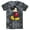 Black/Charcoal, variant on Men's Mickey & Friends Smiling Mickey Mouse Portrait Graphic Tee Black/Charcoal Small