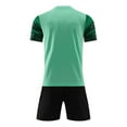 thumbnail image 2 of Sholeno Kids Boys 2 Piece Soccer Sport Outfits Short Sleeve Football Jersey Training T-Shirts and Green Type B 3XS, 2 of 9