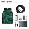 thumbnail image 6 of Fotbe Green Leave Fern Travel Laptop Backpack, Business Slim Sturdy Laptops Backpack, Water Resistant College School Computer Bag Gift for Men & Women Fits 15.6 Inch Notebook, 6 of 8