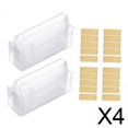 thumbnail image 1 of Tarjetero transparente,Tarjetero transparente con cinta adhesiva,Bolsas para bálsamo labial en forma de cúpula Porta barra de labios,Tarjetero transparente rectangular resistente al, 1 of 8