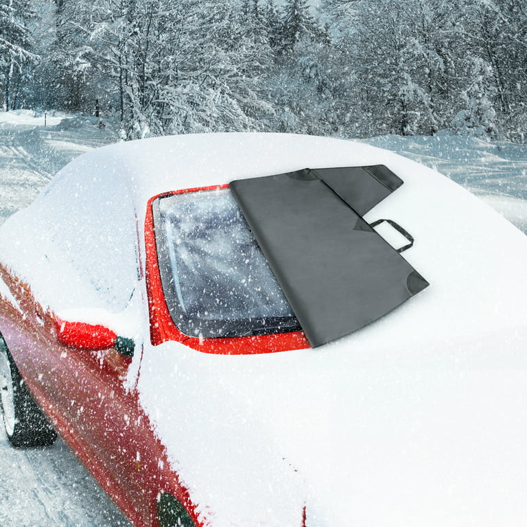 Meddom Windshield Snow Cover, Car Windshield Snow Cover with 4