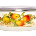 thumbnail image 3 of STPgoods Enameled Aluminim Storage Bowl with Lid Set 1 Qt and 1.5 Qt 2 Pcs. Apples Enamel Storage Food Container with Lid Set Stackable Enamel Bowls, 3 of 8
