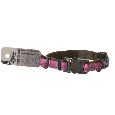 UPC: 0076484364372 | K9 Explorer Reflective Adjustable Dog Collar – Rosebud