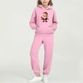 thumbnail image 4 of ATOGUTA Girl Fall Outfits Tracksuit Christmas Hoodie Sweatshirt and Sweatpants Joggers Set with Pockets Size 2T-14, Pink, 4 of 6
