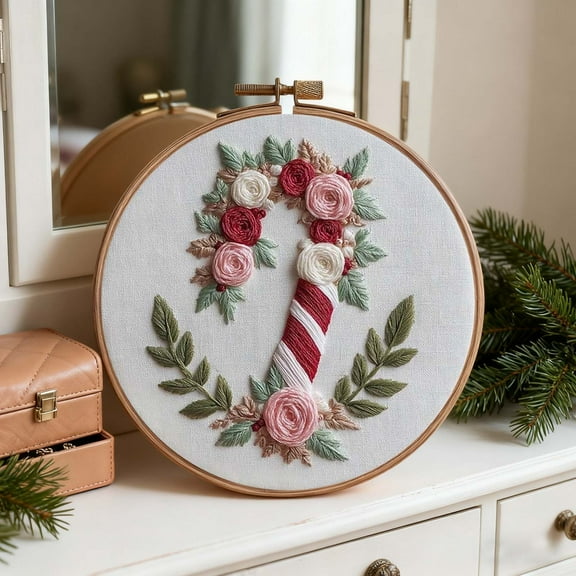 Beginner Embroidery Kits for Adults, DIY Starter Set with Stamped Flower Designs, Embroidery , Colorful Threads, Tools