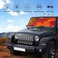 thumbnail image 5 of Kdxio Autumn Leaf Print Front Windshield Sun Shade,Folding Auto Sunshade for Car Truck SUV-Medium, 5 of 7